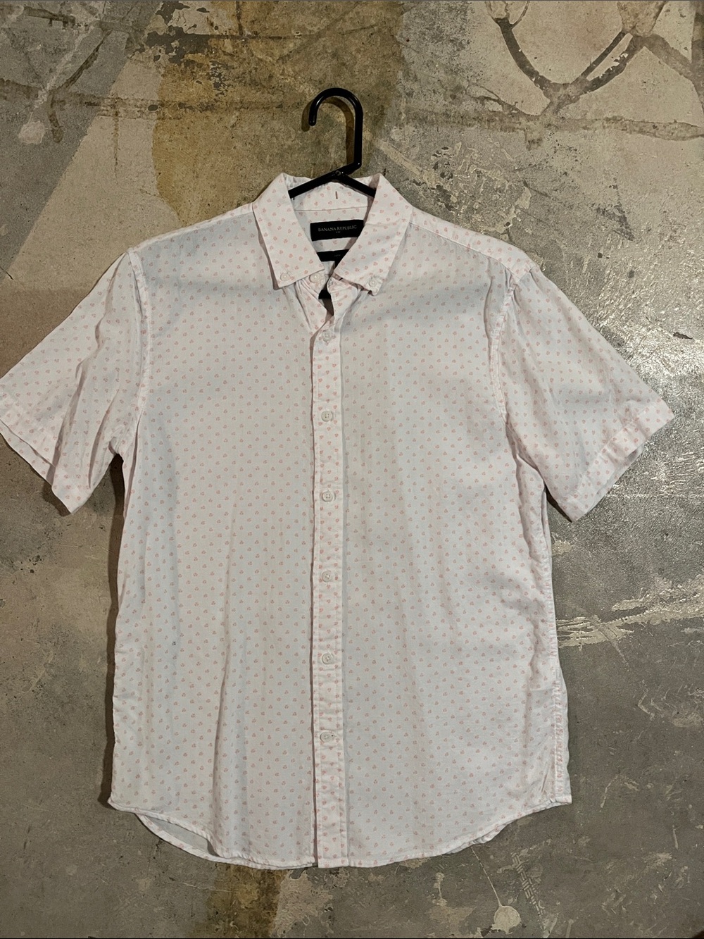 Men's Banana Republic Short-Sleeve Casual Button-Down Shirt size Small